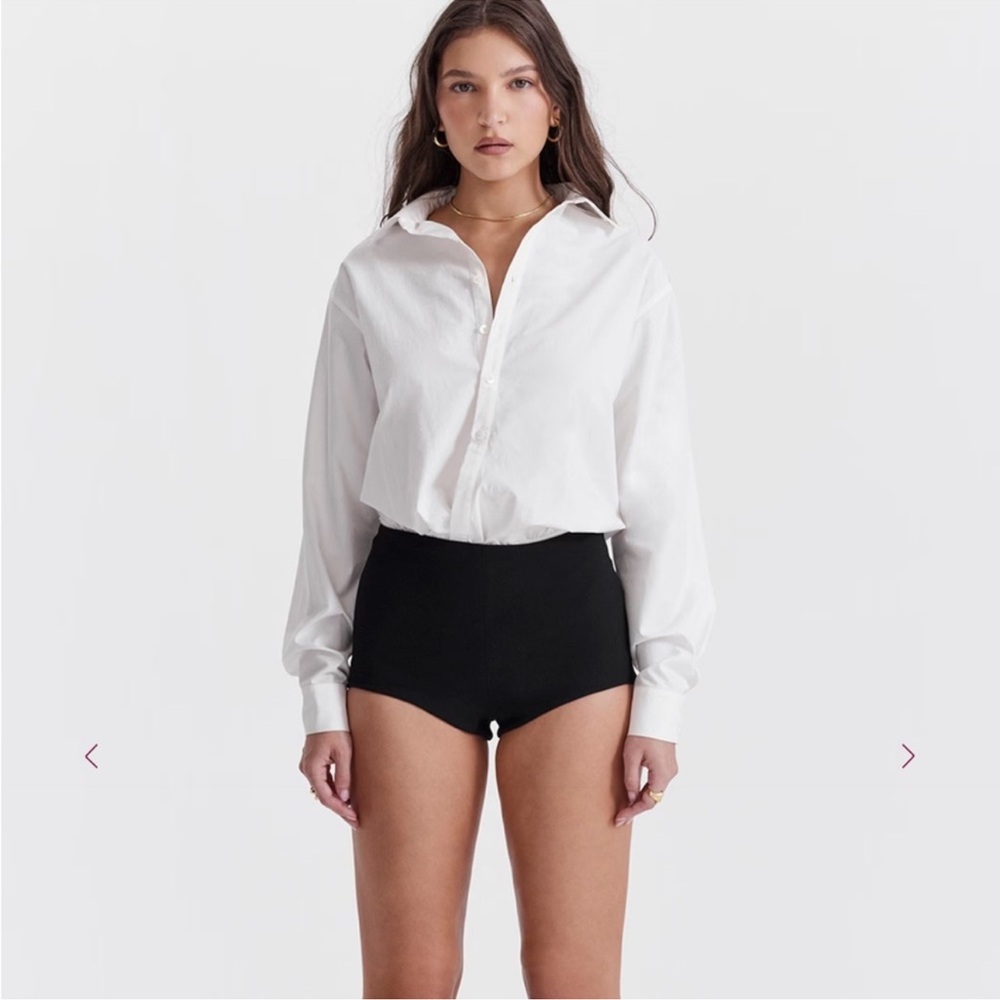 Elegant High Waist Black Women's Shorts